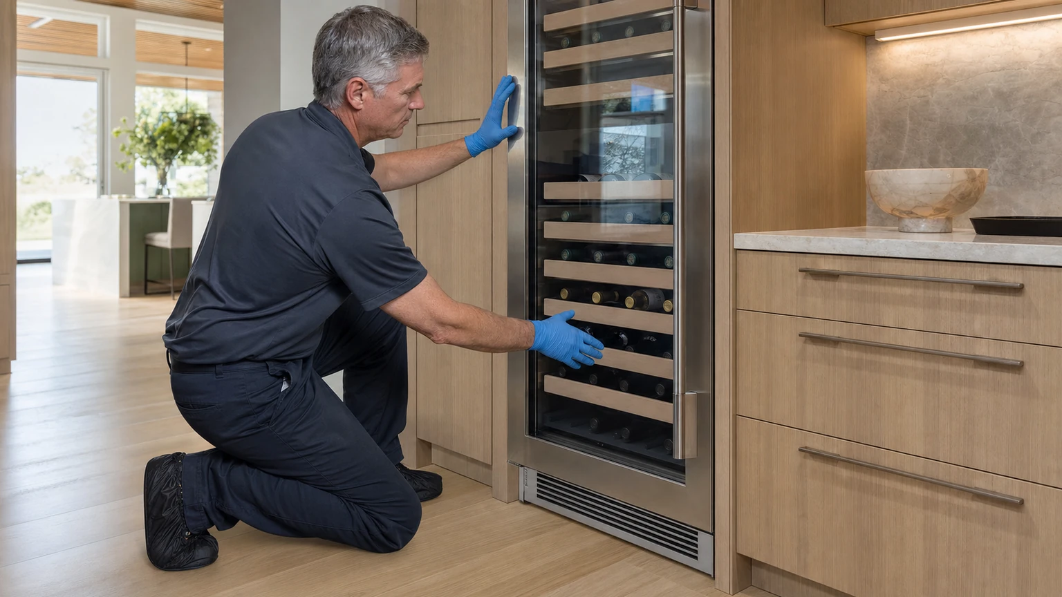 Wine cooler diagnostic visit in Chestnut Hill